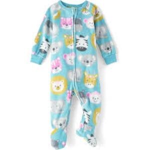Blue Animal Print Kids One Piece